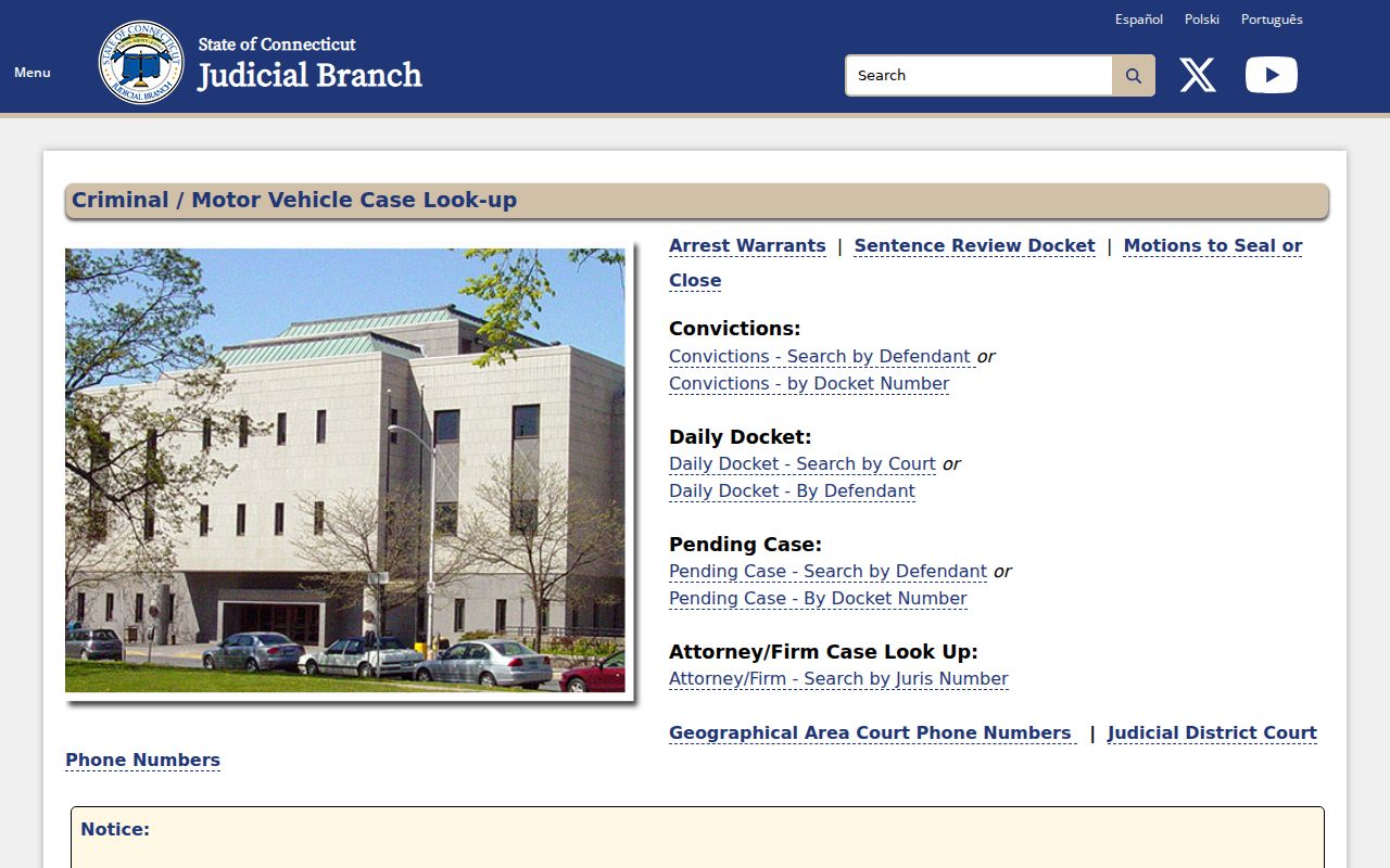 Stamford warrant records criminal and motor-vehicle lookup