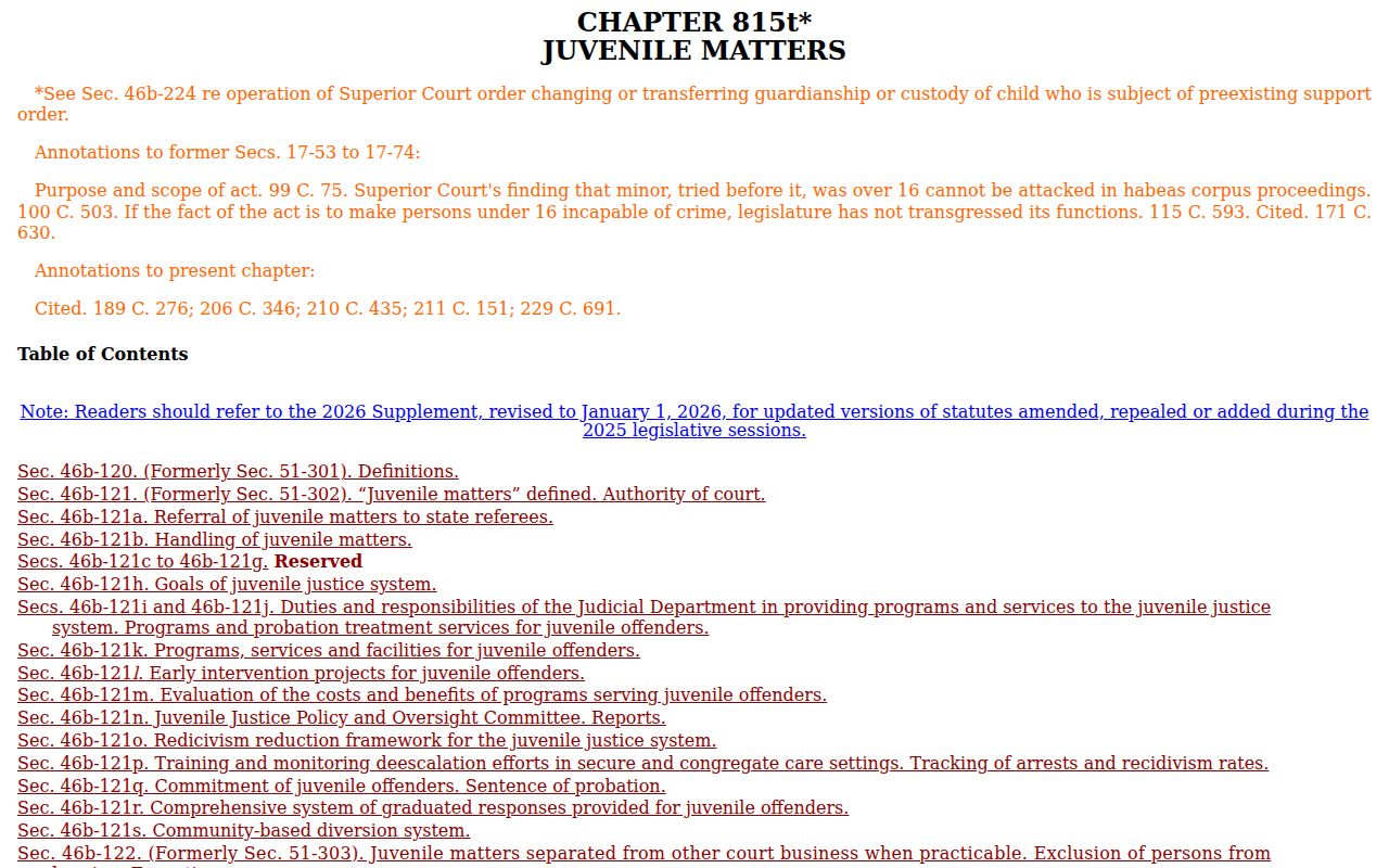Stamford warrant records juvenile confidentiality law