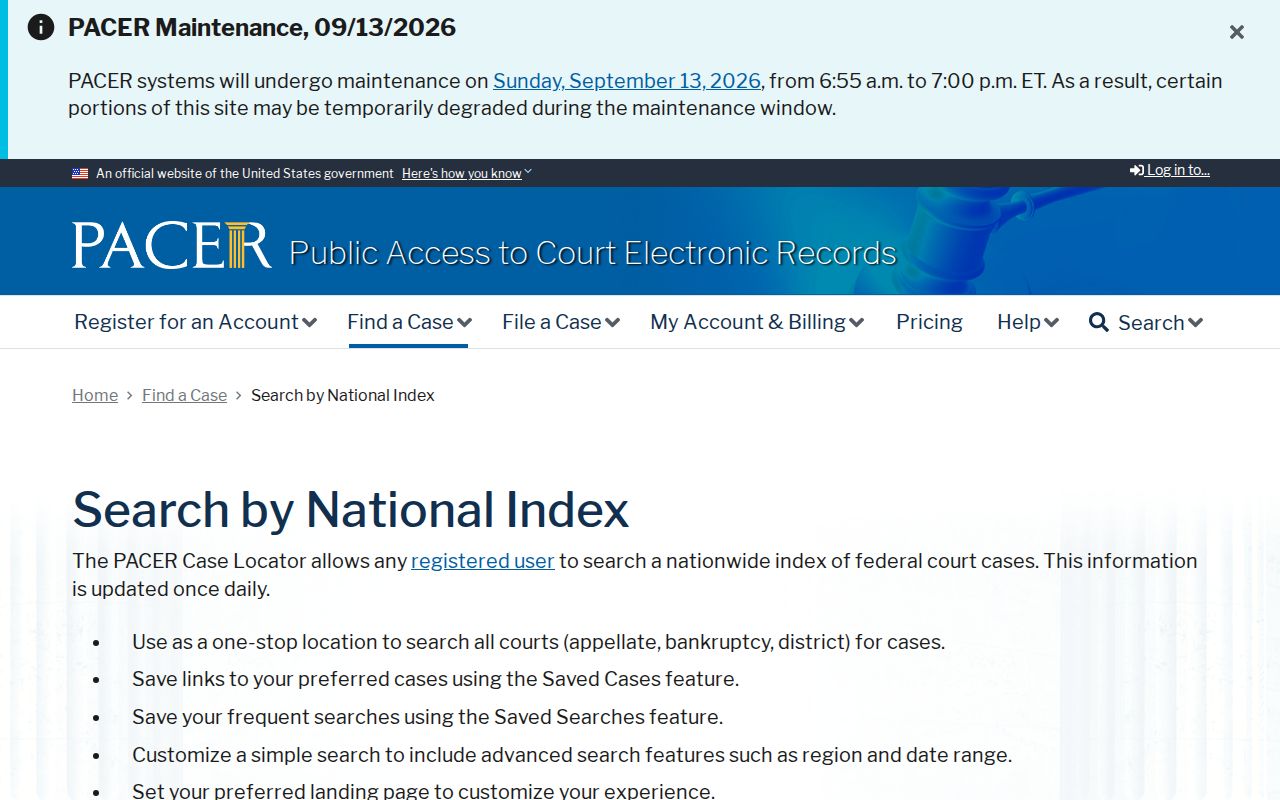 Stamford federal warrant record national case locator